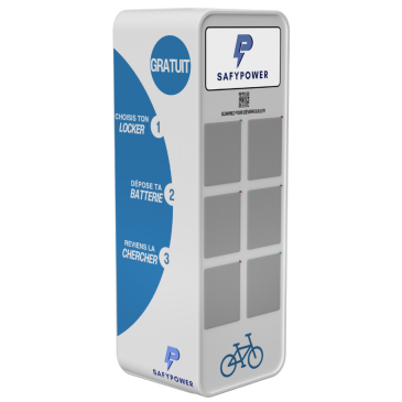 SafyPower casiers recharge batteries vélos électriques